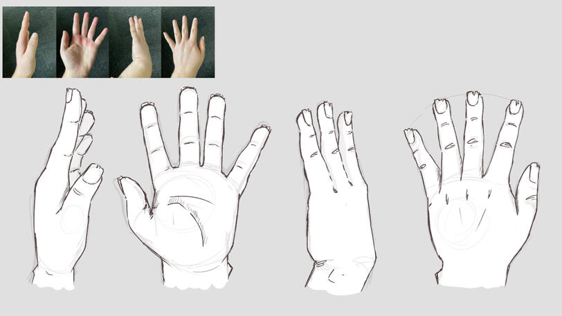 Hand Turn Around | Photoshop