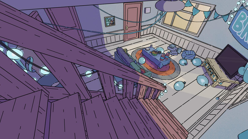 Living Room Background | ROSIE | Clip Studio Paint