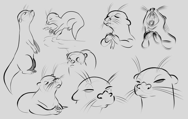 Small-Clawed Asian Otter | Exploration | Clip Studio Paint